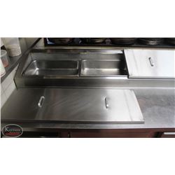 LOCATION #1. STAINLESS STEEL PREP COOLER W/ 6 INSERT DRAWERS