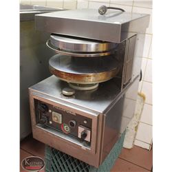 LOCATION #1. CUPPONE STAINLESS STEEL COUNTER TOP PIZZA FORM