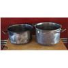 Image 1 : LOCATION #1. LOT OF 2 STAINLESS STEEL STOCK POTS