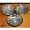 Image 1 : LOCATION #1. LOT OF 3 ALUMINUM 8" FRYING PANS