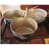 Image 1 : LOCATION #1. LOT OF 3 ALUMINUM 10 QUART SAUCE PANS