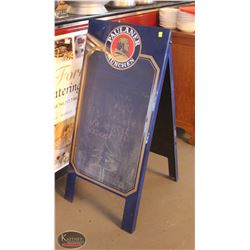 LOCATION #1. PAULANER MUNCHEN A-FRAME SIGN 22"X47"