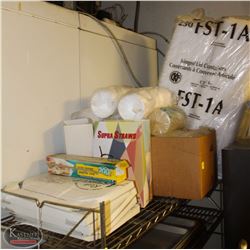 LOCATION #1. SHELF CONTENTS INCL: DISPOSABLE FOOD CONTAINERS W/