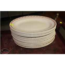 LOCATION #1. LOT OF 14 GRINDLEY 14.5" SERVING PLATTERS