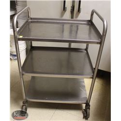 LOCATION #1. STAINLESS STEEL WELDED SERVICE / BUSSING CART