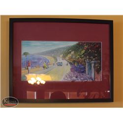 LOCATION #1. LOT OF 5 FRAMED & MATTED PRINTS