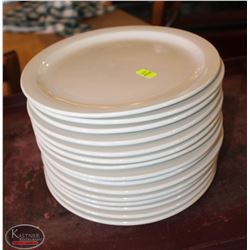 LOCATION #1. LOT OF 15 PORCELAIN 10" DINNER PLATES