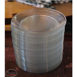 LOCATION #1. LOT OF 39 ARCOROC GLASS 8" SIDE PLATES