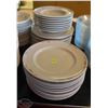 Image 1 : LOCATION #1. LOT OF 25 -10.75" DINNER PLATES W/ 8 - 9.35" BOWLS