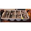 Image 1 : LOCATION #1. CUTLERY TRAY FULL OF ASSORTED DINNER FORKS & TEA