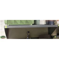 LOCATION #1. 36"X12" GALVANIZED STEEL WALL MOUNT SHELF
