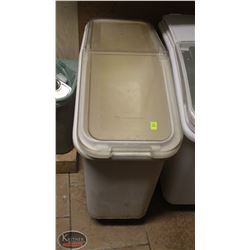LOCATION #1. RUBBERMAID ROLLING DRY INGREDIENT BIN