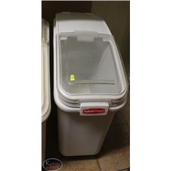 LOCATION #1. RUBBERMAID ROLLING DRY INGREDIENT BIN