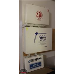 LOCATION #1. LOT OF 2 WALL MOUNT FIRST-AID KITS