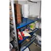 Image 1 : LOCATION #1. 3 TIER BLUE METAL STORAGE RACK 36"X24"X74"