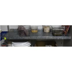 LOCATION #1. 24"X12" GALVANIZED STEEL WALL MOUNT SHELF