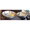 Image 1 : LOCATION #1. LOT OF 4 LARGE STAINLESS STEEL MIXING BOWLS