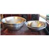 Image 1 : LOCATION #1. LOT OF 8 ASSORTED SIZE S/S MIXING BOWLS