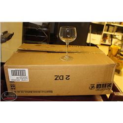 LOCATION #1. CASE OF 24 ARCOROC GRAND BALLON 13 OZ WINE GLASSES