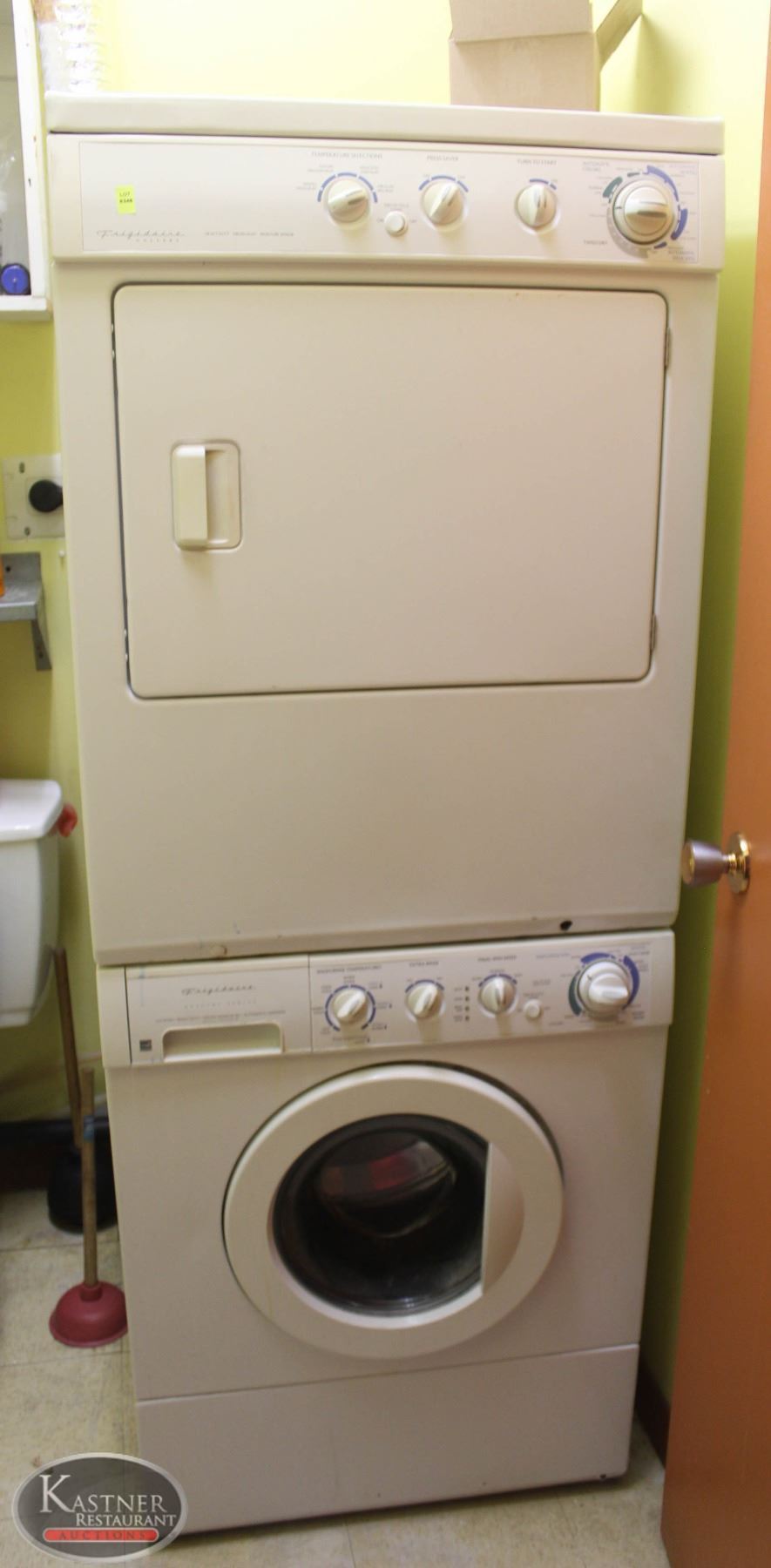 LOCATION 1. FRIGIDAIRE GALLERY STACKING WASHER & DRYER SET