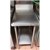 Image 1 : LOCATION #1. STAINLESS STEEL SPACER WORKTABLE W/ UNDERSHELF