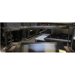 LOCATION #3. JOHNSON ROSE 12" X 60" S/S SINGLE OVERSHELF