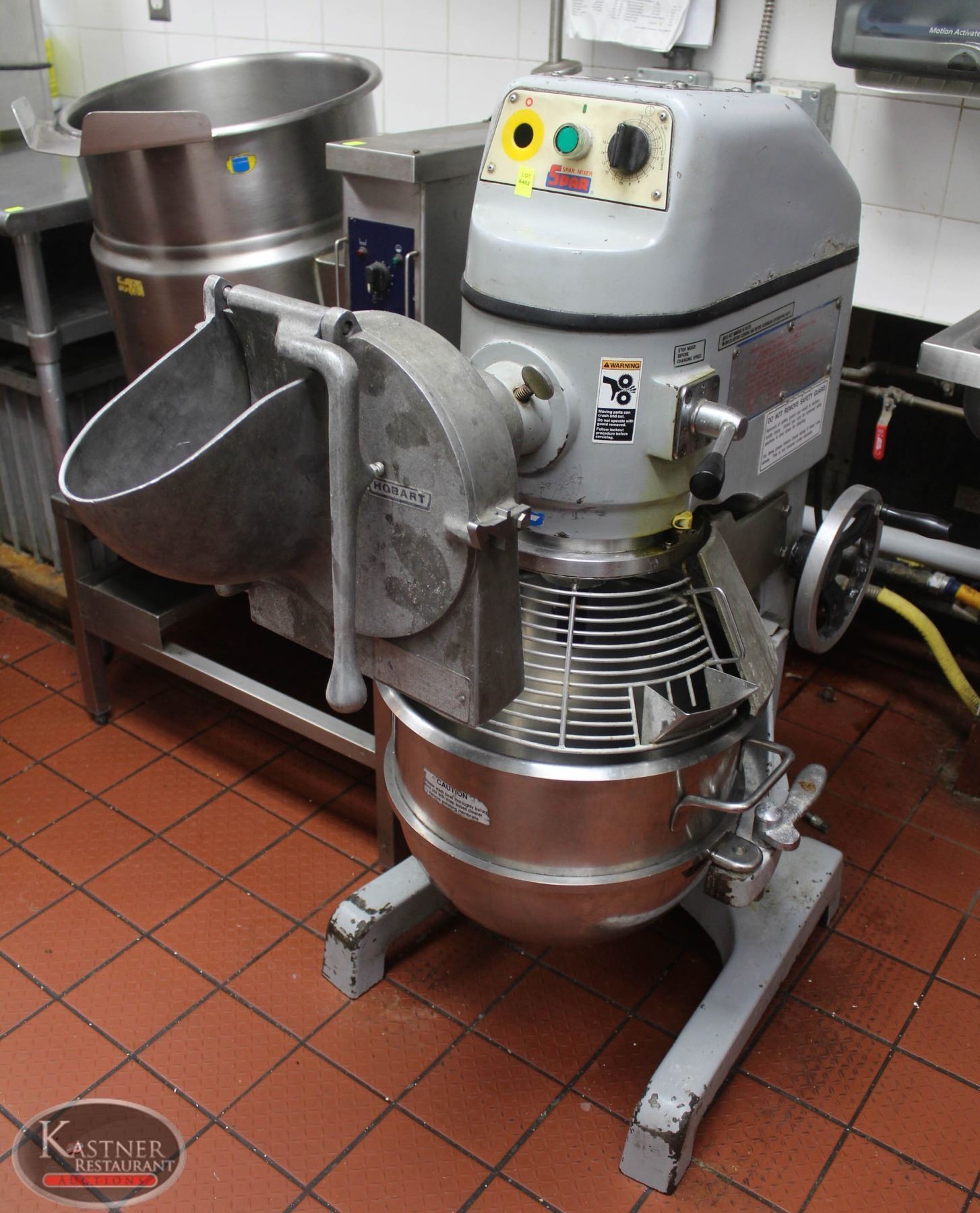 LOCATION 2. SPAR 30 QUART DOUGH MIXER W/ DOUGH HOOK, PADDLE,