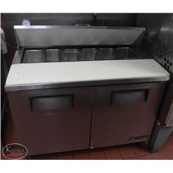 LOCATION #2. 4' TRUE 2-DOOR PREP STATION W/ INSERTS