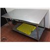Image 1 : LOCATION #2. STAINLESS STEEL WORKTABLE W/ UNDERSHELF