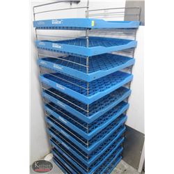 LOCATION #2. LOT OF 11 BREAD TRAYS 23.5"X23.5"