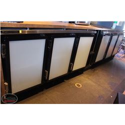 LOCATION #2. LOT OF 2 GENERAL 3 DOOR REMOTE COOLED BACK BAR
