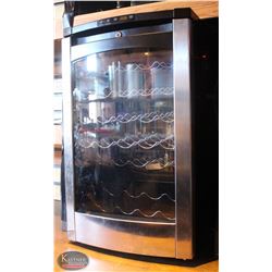 LOCATION #2. GE PROFILE GLASS DOOR WINE COOLER W/ INTERIOR