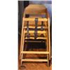 Image 1 : LOCATION #2. LOT OF 2 LIGHT OAK HIGH CHAIRS