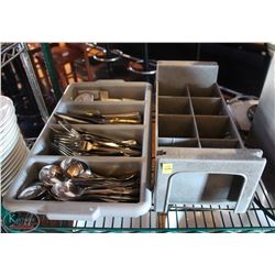 LOCATION #2. CUTLERY TRAY W/ ASSORTED CUTLERY & FLATWARE