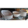 Image 1 : LOCATION #2. LOT OF 16 -10" DINNER PLATES W/ 5 - 9" SALAD BOWLS