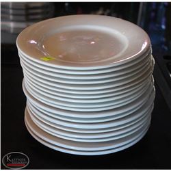 LOCATION #2. LOT OF 18 - 10" PORCELAIN DINNER PLATES