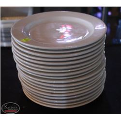 LOCATION #2. LOT OF 18 - 10" PORCELAIN DINNER PLATES