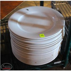 LOCATION #2. LOT OF 19 - 10" PORCELAIN DINNER PLATES