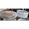 Image 1 : LOCATION #2. LOT OF 11 - 10.25" DINNER PLATES W/ 4 - 12" PASTA