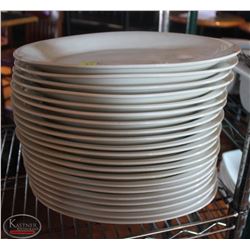 LOCATION #2. LOT OF 23 - 13" PORCELAIN SERVING PLATTERS