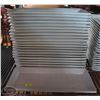 Image 1 : LOCATION #2. LOT OF 22 RECTANGULAR SERVING PLATTERS 14"X6.5"