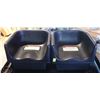 Image 1 : LOCATION #2. LOT OF 2 BLACK PLASTIC BOOSTER SEATS