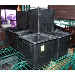 LOCATION #2. LOT OF 10 BLACK PLASTIC BAR INSERTS