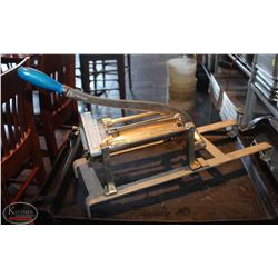 LOCATION #2. VOLLRATH WALL MOUNT FRY CUTTER W/ CUSTOM MOUNT