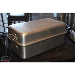 LOCATION #2. VOLLRATH WEAR-EVER ALUMINUM ROASTING PAN W/ LID