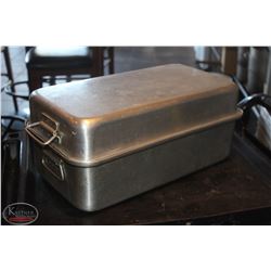 LOCATION #2. VOLLRATH WEAR-EVER ALUMINUM ROASTING PAN W/ LID