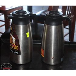 LOCATION #2. LOT OF 2 VACULATOR  S/S 1.9 LITER INSULATED COFFEE