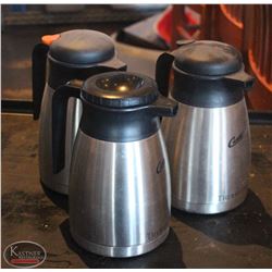 LOCATION #2. LOT OF 3 CURTIS THERMOPRO S/S INSULATED SERVING