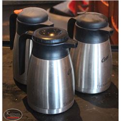 LOCATION #2. LOT OF 3 CURTIS THERMOPRO S/S INSULATED SERVING