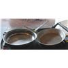 Image 1 : LOCATION #2. LOT OF 2 ALUMINUM FRYING PANS (14" & 12")